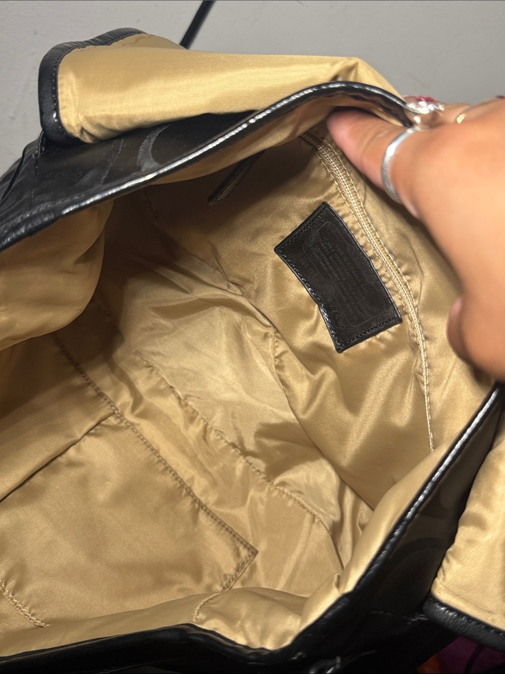 Coach Black Signature nylon Crossbody Bag - Picture 15 of 17